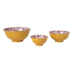 Schaaltje Nore middel - paars/geel - ø12.3x5.8 cm
