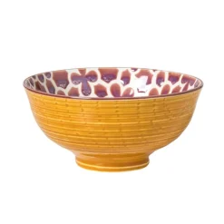 Schaaltje Nore middel - paars/geel - ø12.3x5.8 cm