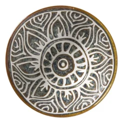 Schaaltje Nori rond - blauw/bruin - ø10.5x5.8 cm