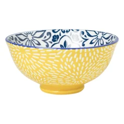 Schaaltje Sen - blauw/geel - ø12.3x5.8 cm