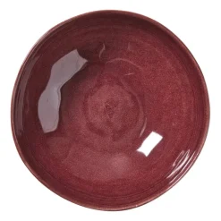 Schaal Toscane - bordeauxrood - ø24x7.5 cm