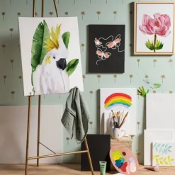 Schildersdoek zwart - 24x30 cm - 280 gr/m2