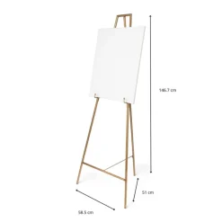 Schildersezel voor welkomstbord - goud - 146.7 cm