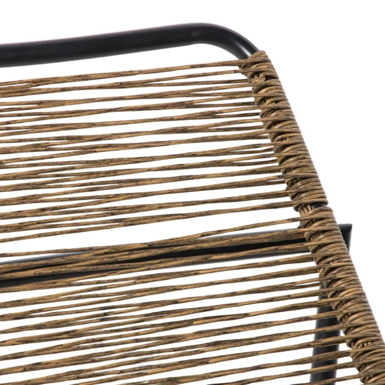 Schommel ligbed - bruin/zwart - 62x70.5x155 cm