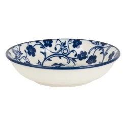 Schoteltje blue print - flowers - ⌀9.5 cm