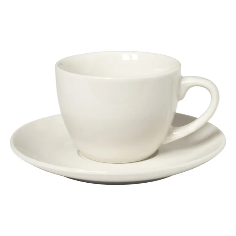 Schotel voor koffiekopje - porselein - ø15x2 cm