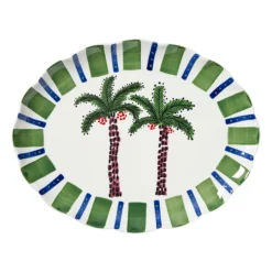 Serveerbord palmboom - multikleur - 3x39x32 cm