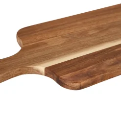 Serveerplank acacia met handvat - 70x19 cm