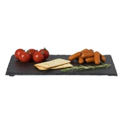 Serveerplateau leisteen rechthoekig - grijs - 30x20 cm