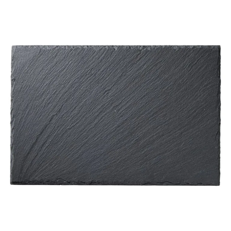 Serveerplateau leisteen rechthoekig - grijs - 30x20 cm