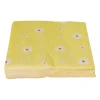 Servet bloem - geel/oranje - set van 12 - 33x33 cm