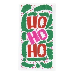 Servet ho ho ho - multikleur - 33x40 cm