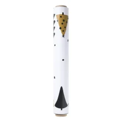 Servet 3-in-1 kerstboom - wit/zwart/goud - 40x48 cm
