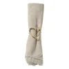 Servetring hart - goudkleurig - ø4 cm