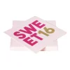 Servetten 16 jaar - roze - set van 20