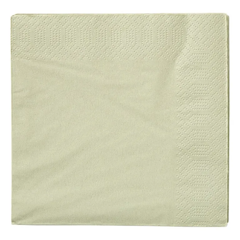 Servetten lichtgroen - 33x33 cm - set van 20