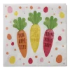Servetten wortels - wit - 33x33 cm - set van 20
