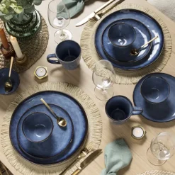 Serviesset Toscane - donkerblauw - 32-delig - 8 persoons