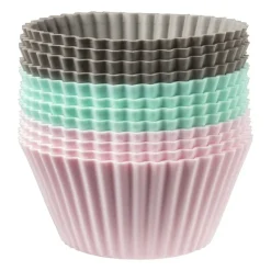 Siliconen cupcakevormpjes - set van 12