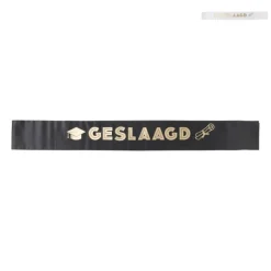 Sjerp met geslaagd - zwart/wit/goud - diverse kleuren