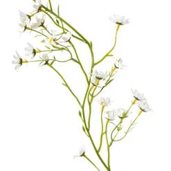 Slinger bloemen margriet - wit/geel - 210 cm