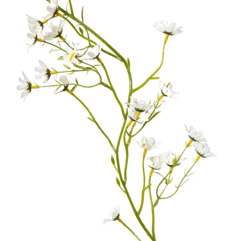 Slinger bloemen margriet - wit/geel - 210 cm