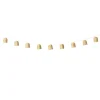 Slinger met 10 solar lampjes - bruin - 335 cm