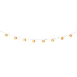 Slinger met 10 solar lampjes - oranje - 4 meter