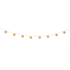 Slinger met 10 solar lampjes - oranje - 4 meter