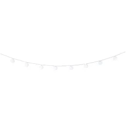 Slinger met 10 solar lampjes - wit - 4 meter