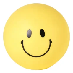 Smiley lamp groot - geel - ø20x19 cm
