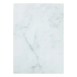 Snijplank marmeren look - wit - 30x42x0.04 cm