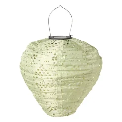 Solar barok lampion druppel - groen - ø28x30 cm