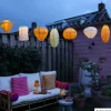 Solar barok lampion rond - wit - ø30 cm