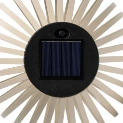 Solar lantaarn - beige - ø20x18 cm