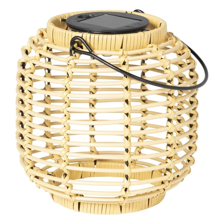 Solar lantaarn - bruin - ø15x15 cm