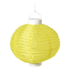 Solar tuinlampion - geel - ø25 cm