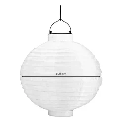 Solar tuinlampion - wit - 25 cm