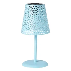 Solar tuinlamp op voet - blauw - ø13x28 cm