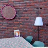 Solar USB vloerlamp - wit/zwart - ø34x147 cm