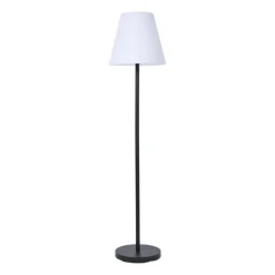 Solar USB vloerlamp - wit/zwart - ø34x147 cm