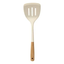 Spatel met gleuf - wit - 34 cm