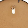 Spiegel rond met metalen lijst - zwart - ø30 cm