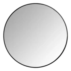 Spiegel rond met metalen lijst - diameter 80 cm