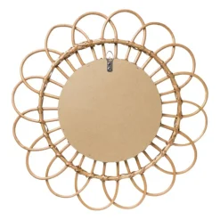 Spiegel rotan lijst - 50 cm
