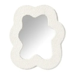 Spiegel teddy bloem - 40x34 cm