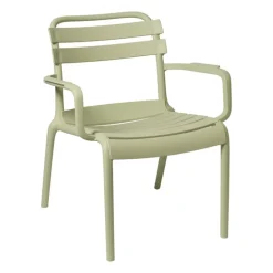 Stapelbare tuinfauteuil Napoli - groen - 75.5x68x65 cm