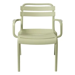 Stapelbare tuinfauteuil Napoli - groen - 75.5x68x65 cm