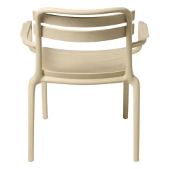 Stapelbare tuinfauteuil Napoli - beige - 75.5x68x65 cm