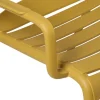 Stapelbare tuinfauteuil Napoli - geel - 75.5x68x65 cm